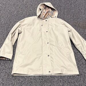 Burberry Beige Hooded Raincoat